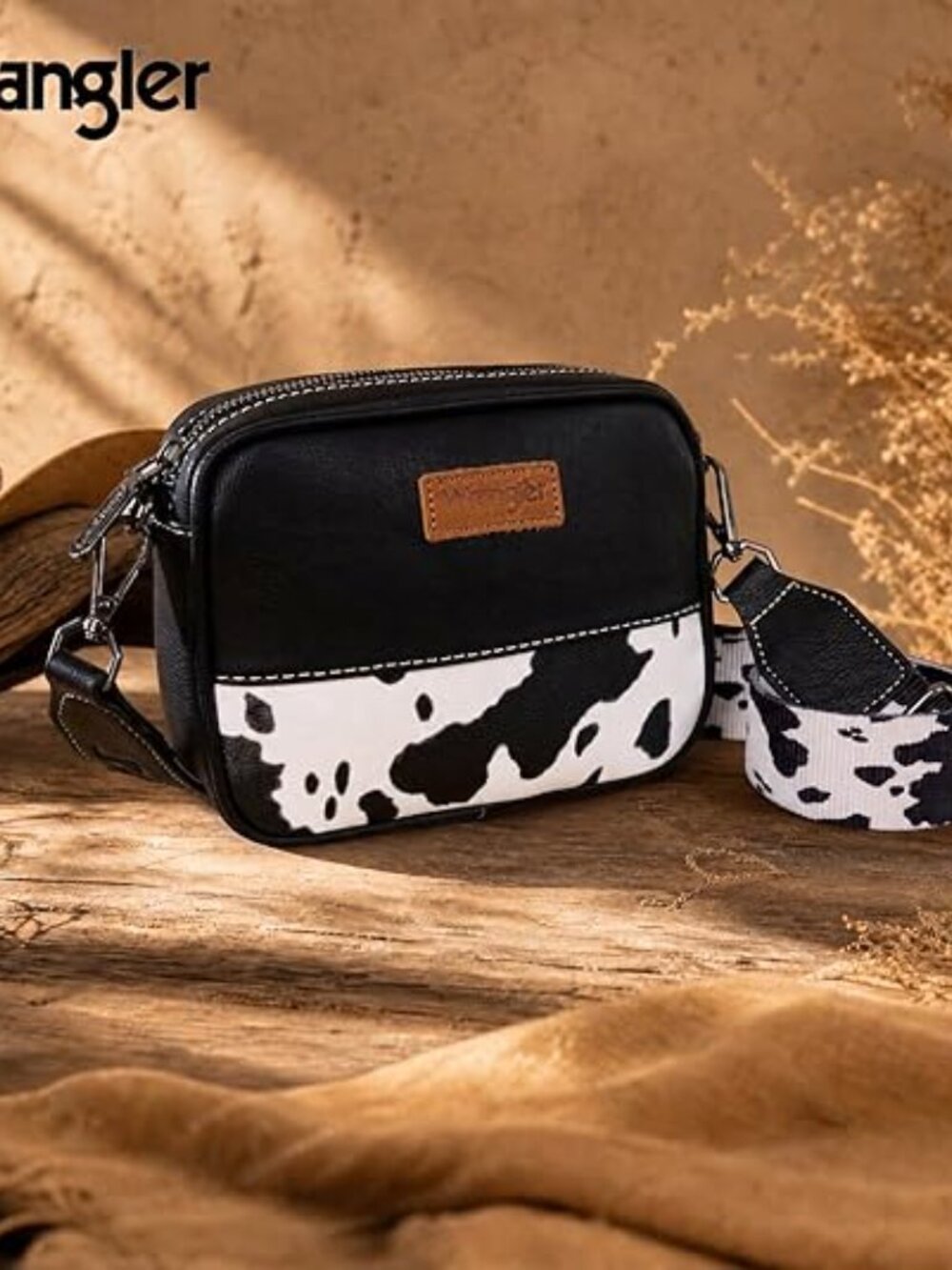 Wrangler Small Crossbody Bags for Women Aztec Mini Purses with Guitar Strap